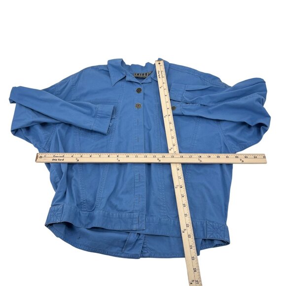 Intro By Fenn Wright & Manson Blue Button-Down Women’s Shirt Size S long sleeve - Picture 3 of 4
